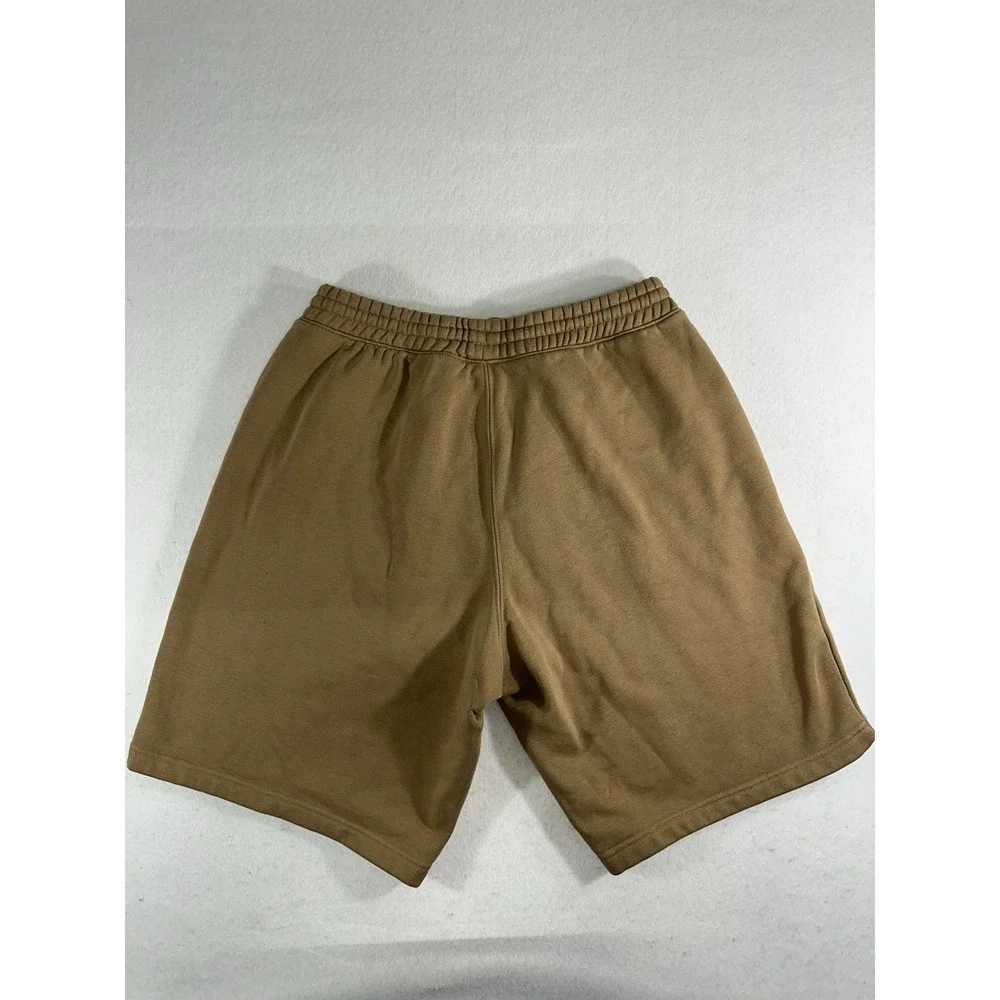 Adidas Originals Men's L Brown Trefoil Logo Fleece Sweatshorts Casual Shorts
